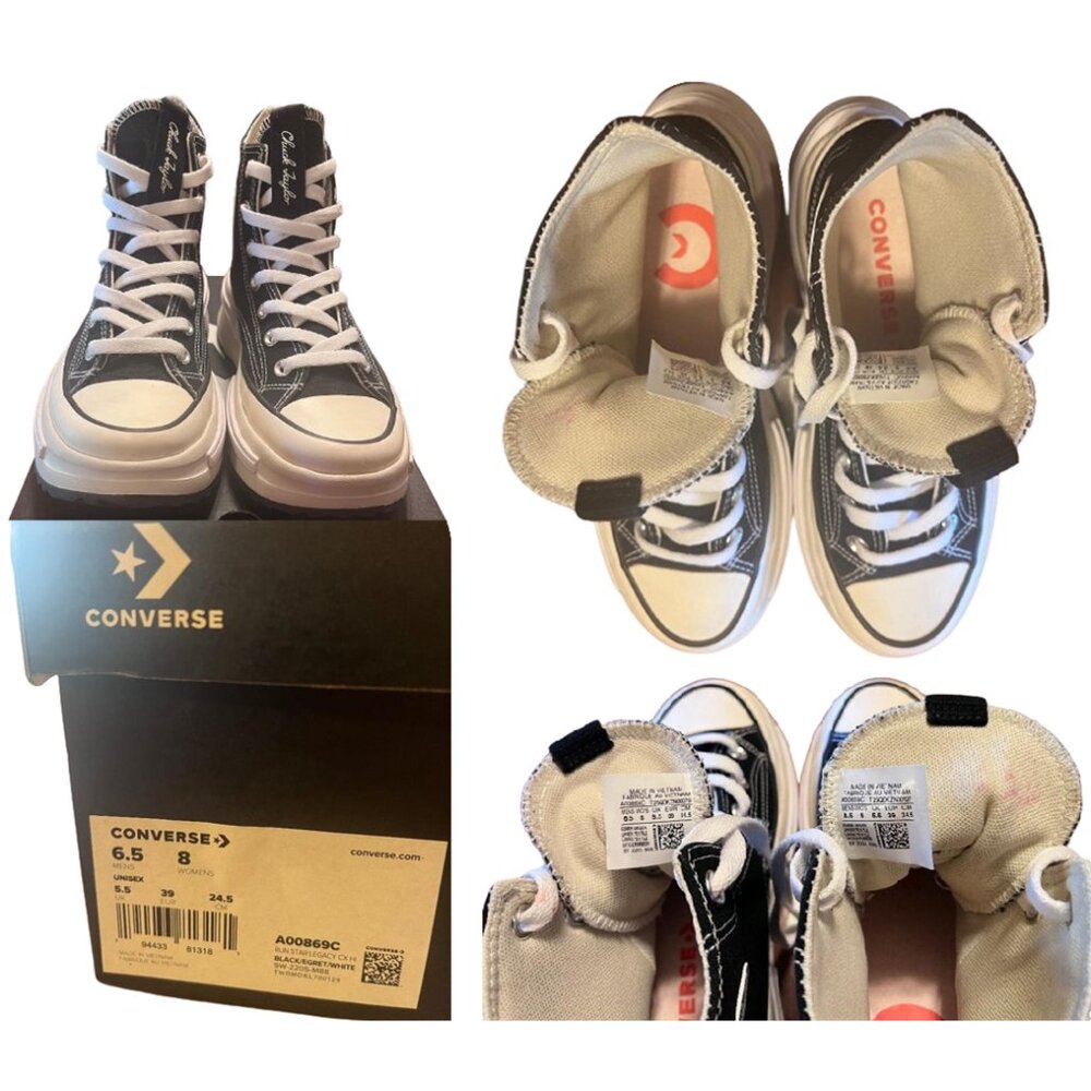 Converse Unisex Run Star Legacy CX Hi Top Skull Sneakers - Picture 8 of 8